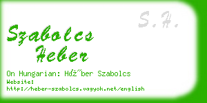 szabolcs heber business card